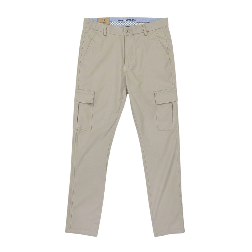 Modern Men's Cargo Trousers in Elegant Beige