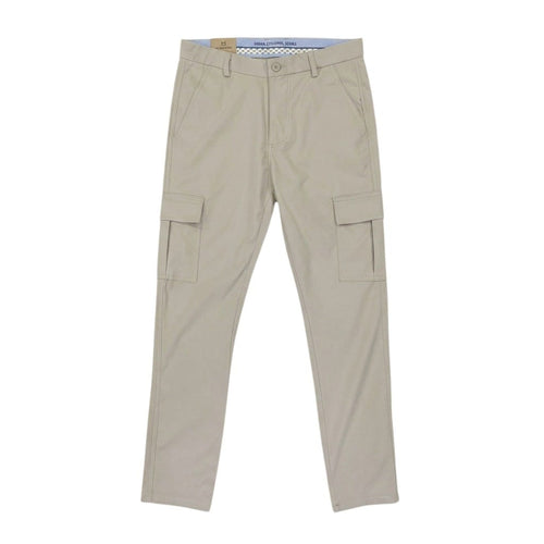 Modern Men's Cargo Trousers in Elegant Beige